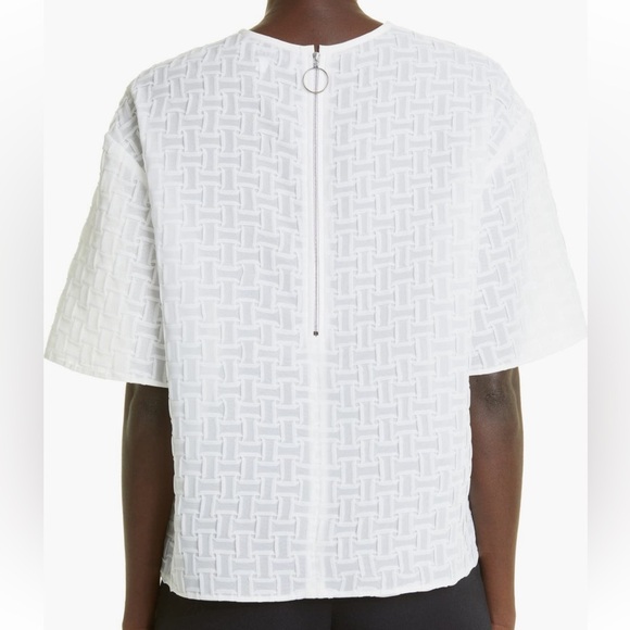 Partow | Seraphine | Basket Weave | Blouse | White | Size 6 | NWT - Picture 2 of 14